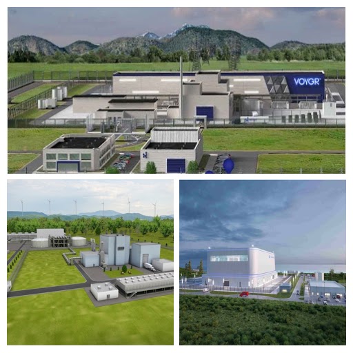The study looked at seven potential sites in Southwest Virginia, as well as at several different types of SMRs. Sample designs are shown in these renderings. Courtesy of LENOWISCO Planning District Commission.