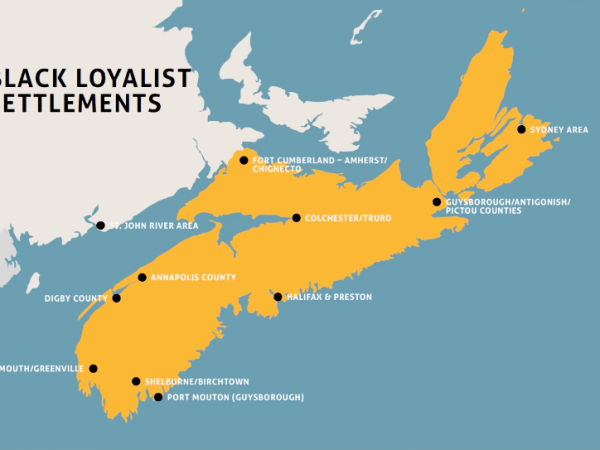 About 900 Black Loyalists from Virginia escaped slavery and went to Nova Scotia