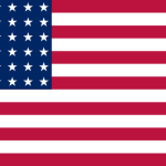 The 48-star flag in use from 1912 to 1959.