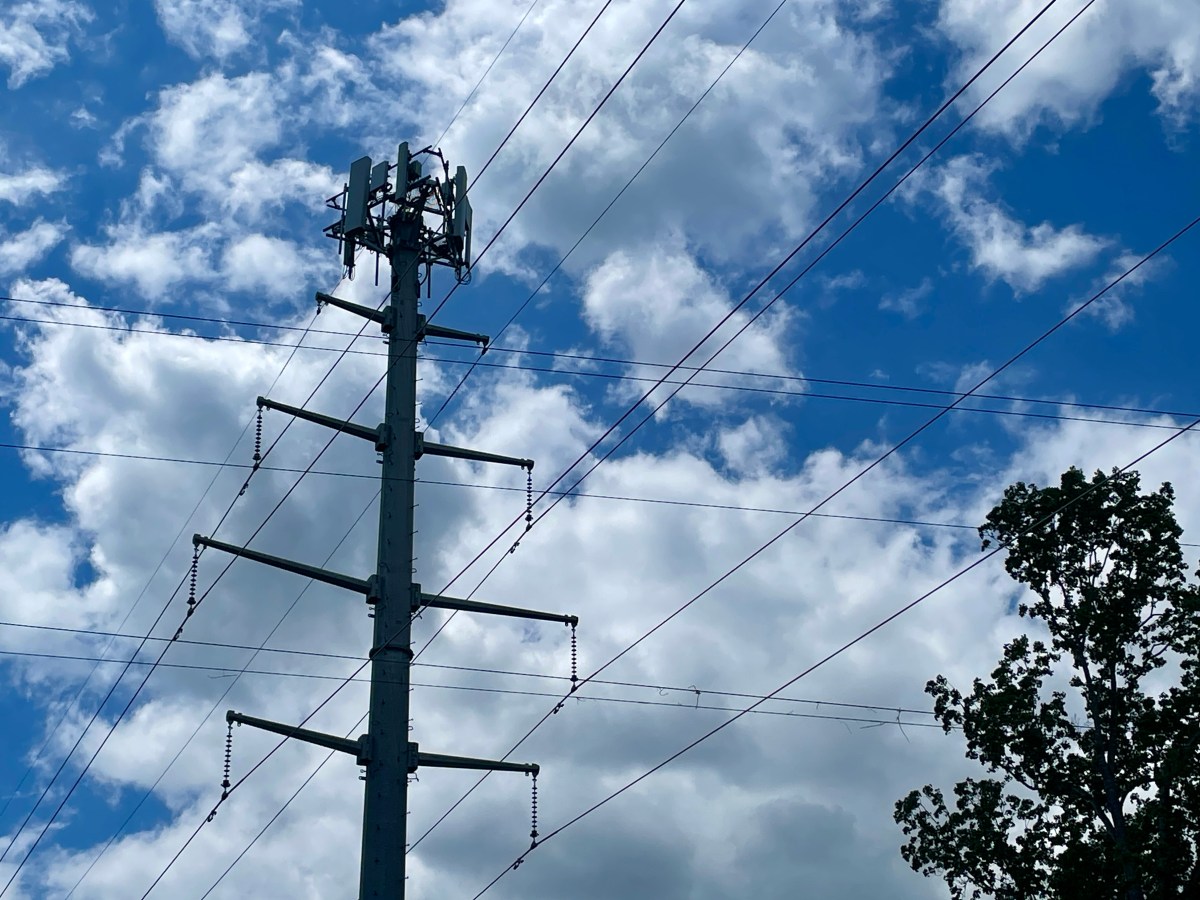Power lines are seen in Lynchburg on April 25, 2024. Photo by Matt Busse.