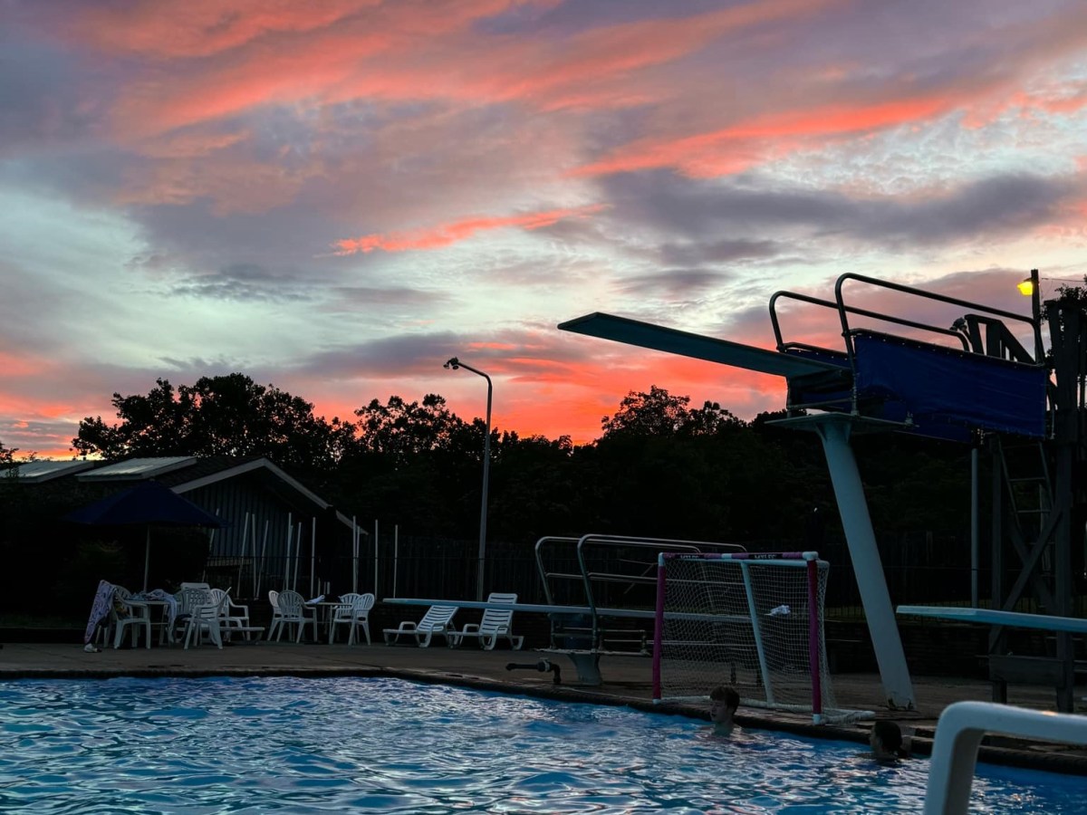 It's just about time to switch from outdoor pools to admiring fall colors, as this sunset photo from Stonegate Pool in Salem on Sunday, Sept. 1 — the first day of "meteorological autumn" — seems to symbolize. Courtesy of Joshua Yerton.