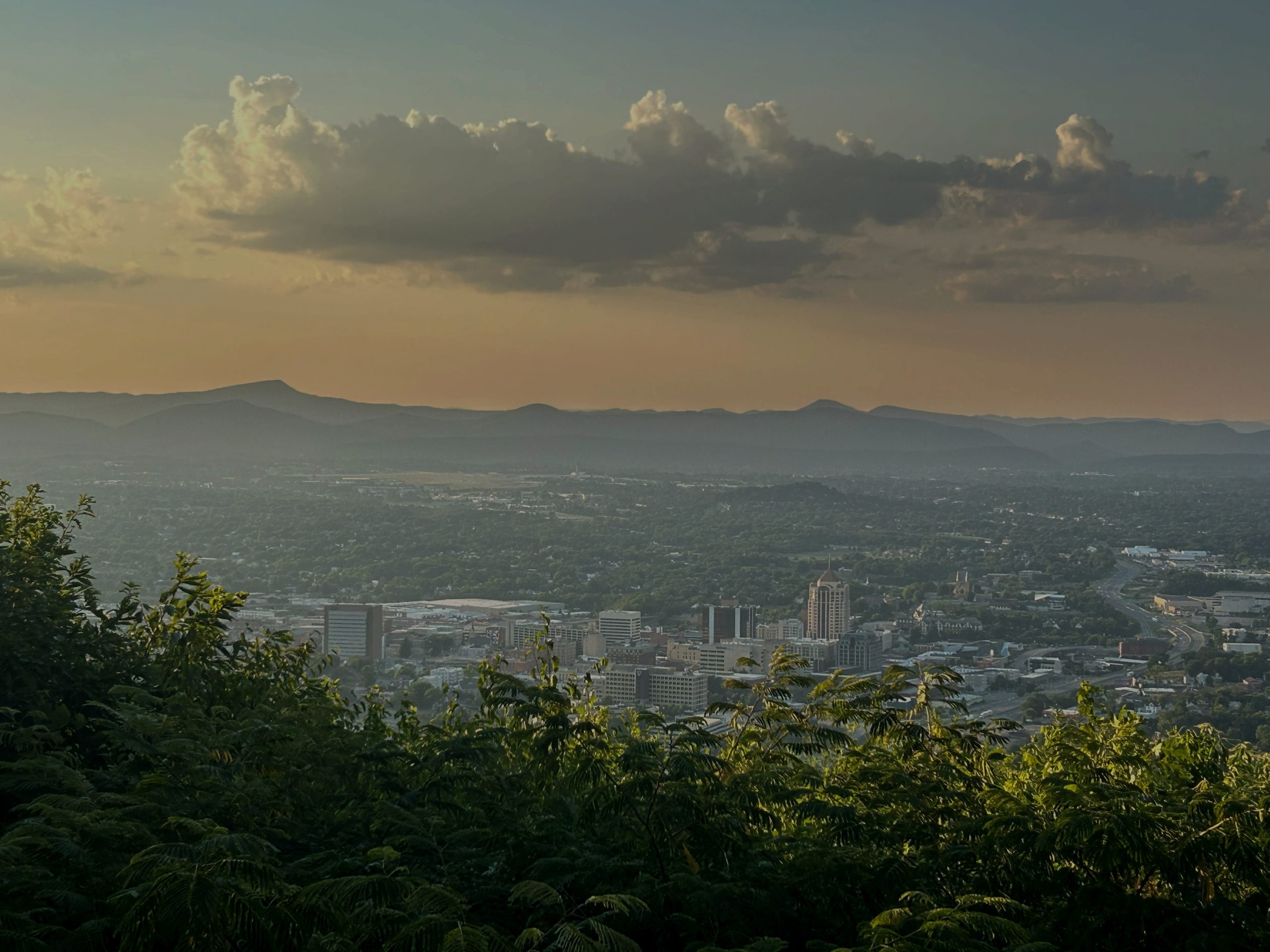 The Roanoke Valley, as seen from Mill Mountain. Photo by Kevin Myatt.